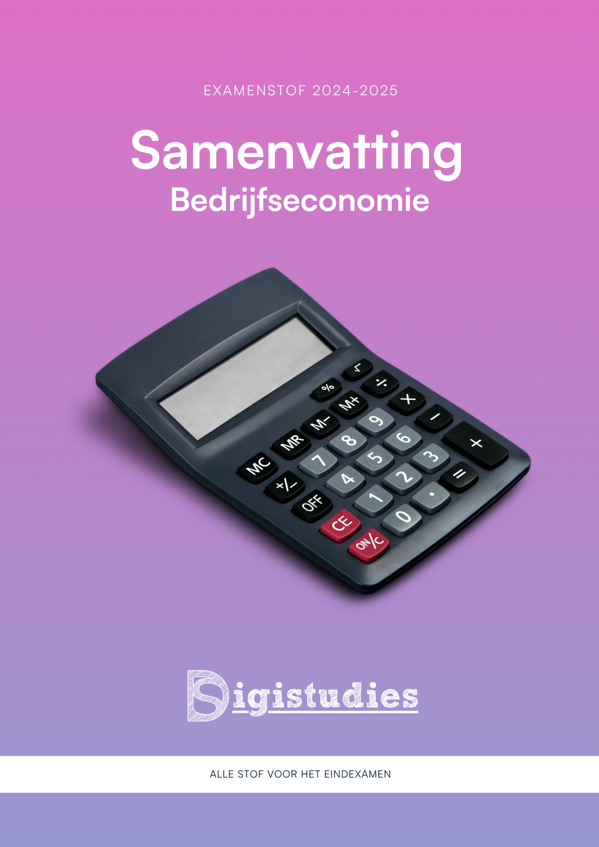 Omslag samenvatting Bedrijfseconomie